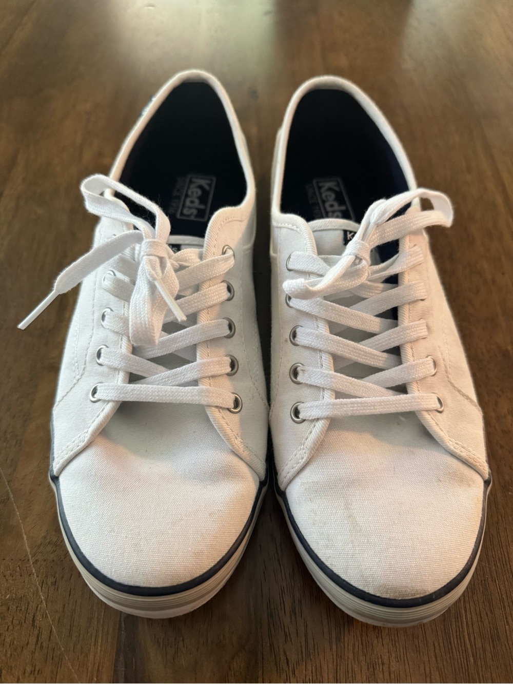 Keds Coursa LTT White Canvas Low Top Lace Up Sneakers Womens Size 9.5